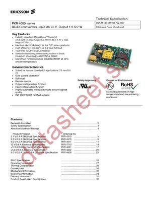 PKR4310SI datasheet  